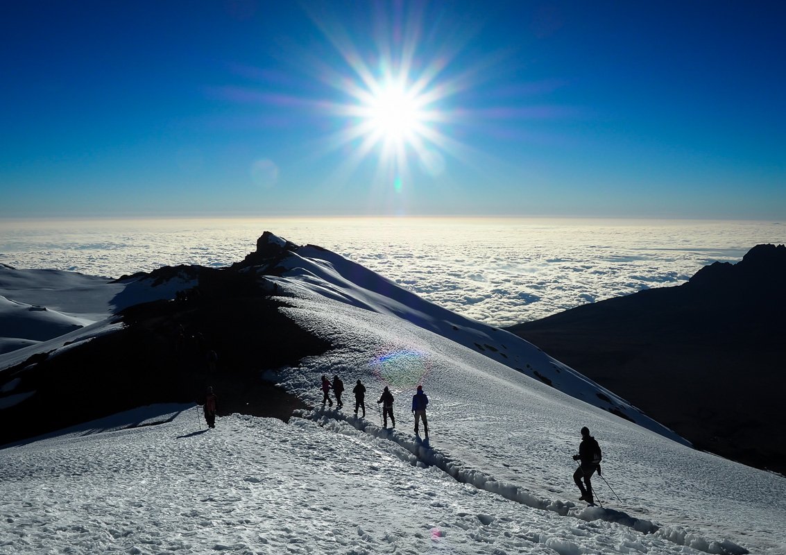 Tristan Balme 21 Tips to climb kilimanjaro a photo from the summit looking back
