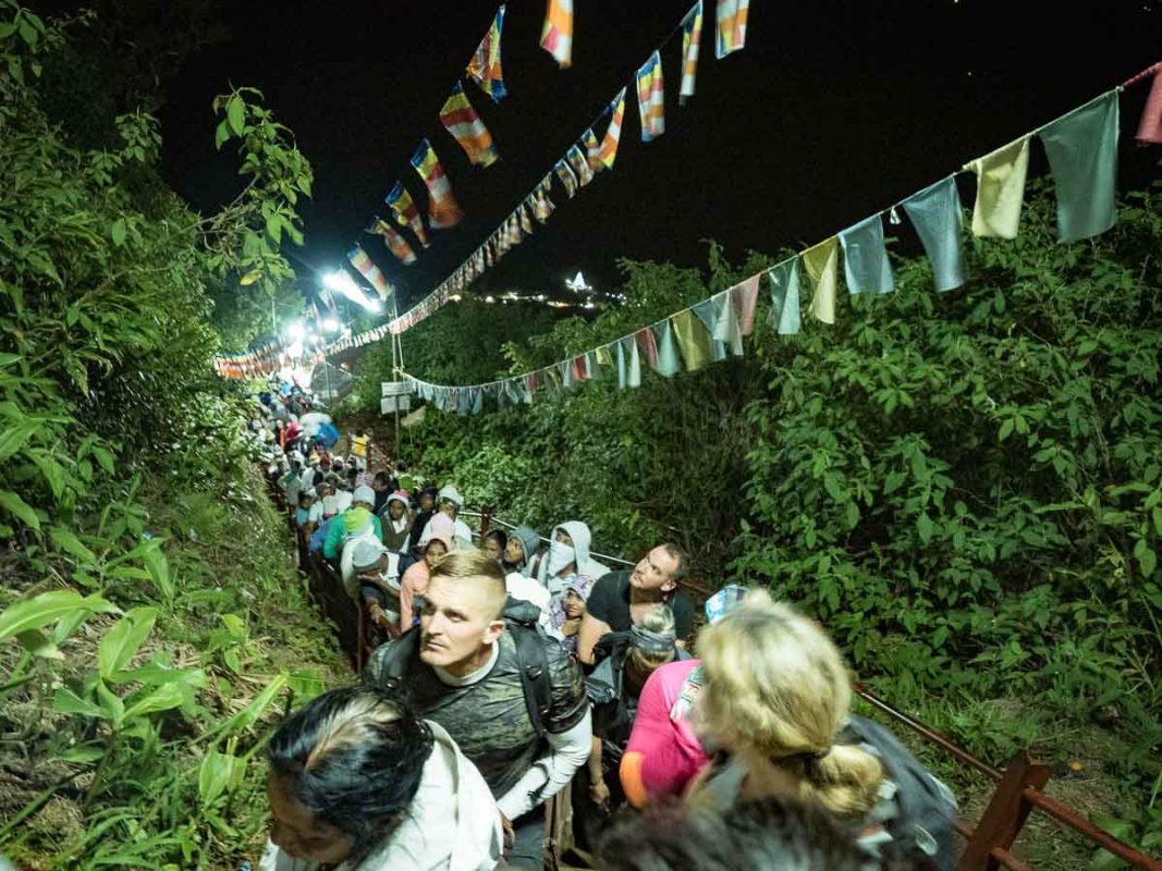 Tristan Balme 230am start to do the adams peak hike