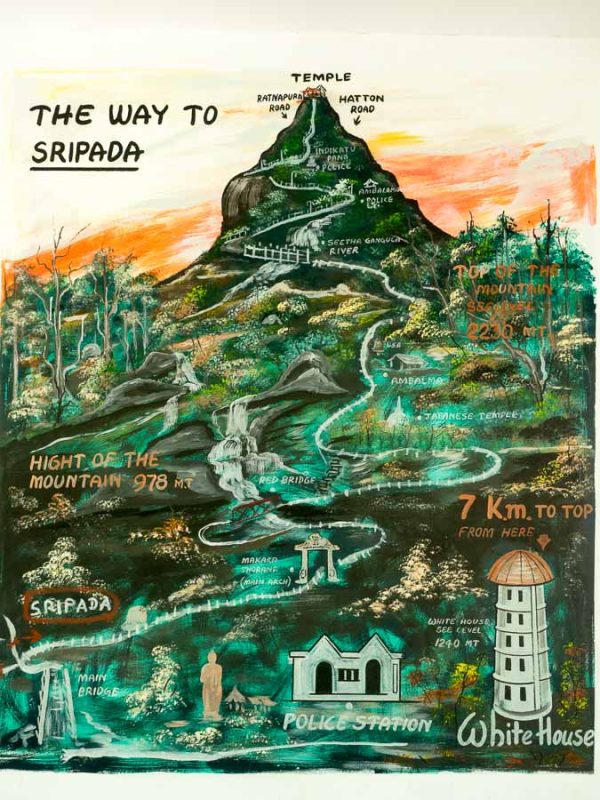 Tristan Balme Adams peak hiking map