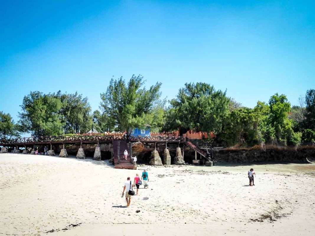 Tristan Balme Getting off the boat at prison island zanzibar