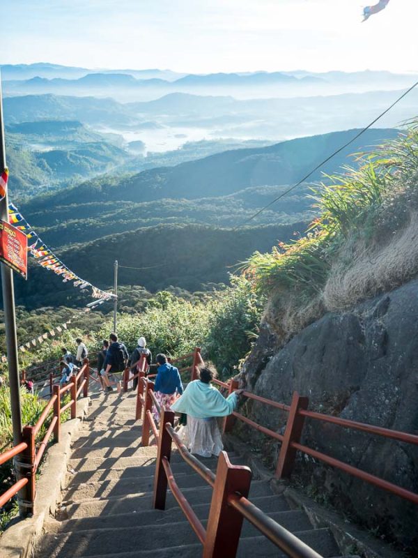 Tristan Balme walk down adams peak 1