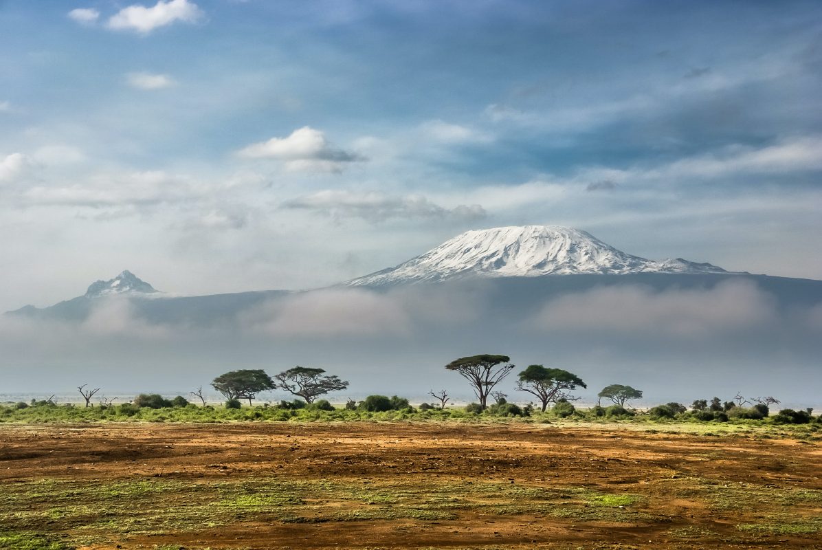 kilimanjaro from moshi plains