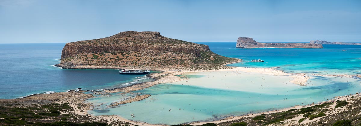 Tristan Balme Balos beach panorama in crete greece