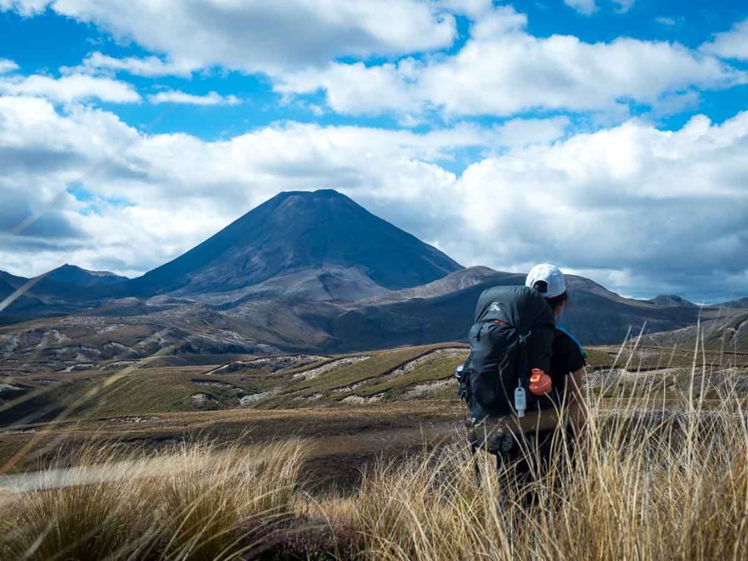 Tristan Balme Setting out on the tongariro circuit