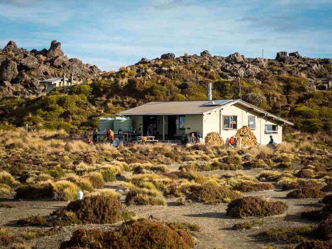 Tristan Balme Tongariro circuit hut Oturere Hut