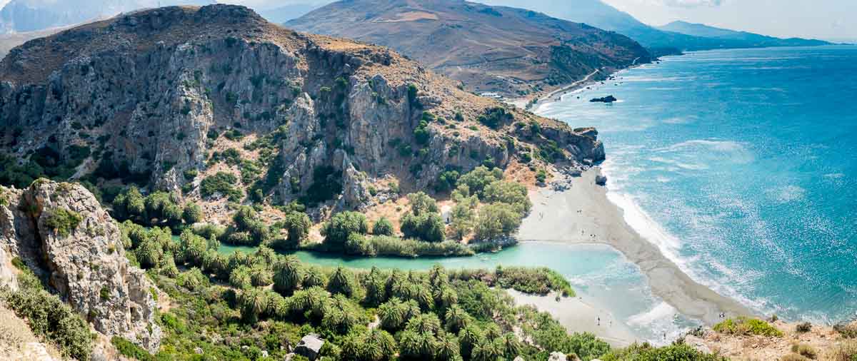 Tristan Balme preveli beach on the south coast of crete greece