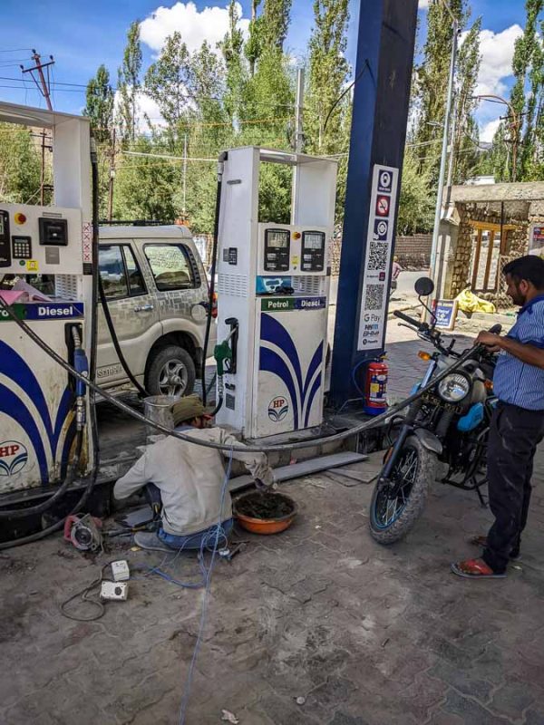 Tristan Balme make sure to fuel up before the trip