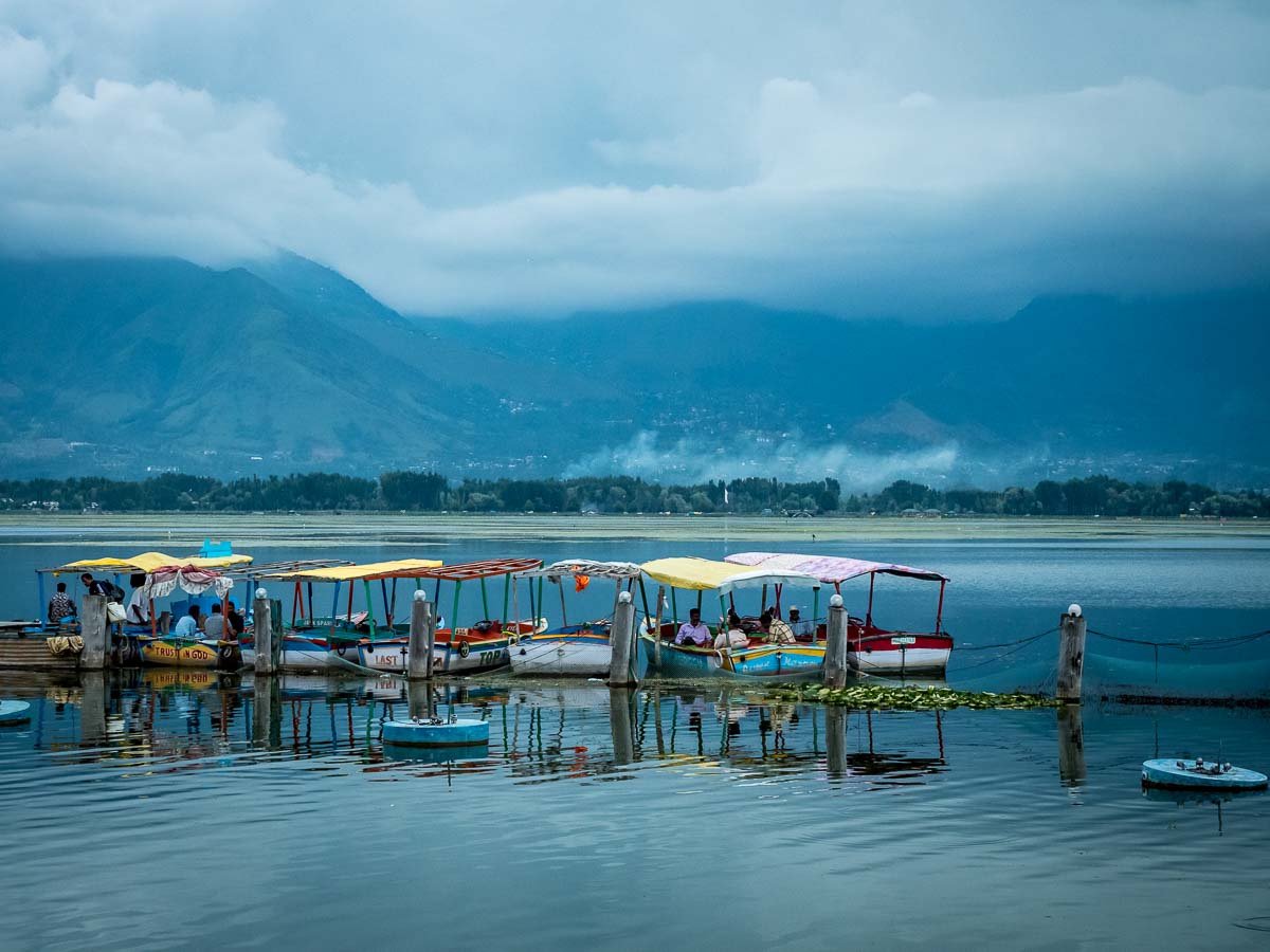Dal Lake in Srinagar before travelling to Leh