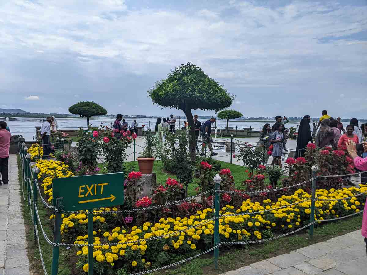 Nishat Gardens in Srinagar Kashmir