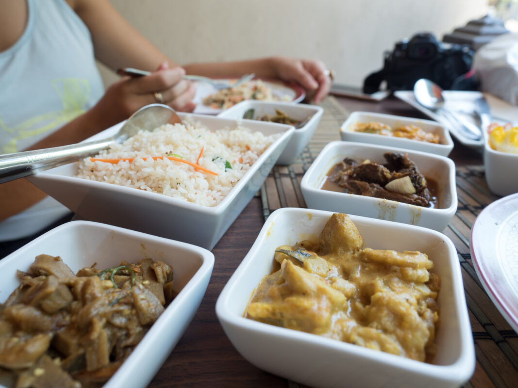 Sri lankan rice and curry a classic
