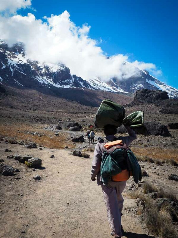 Tristan Balme Lemosho Route Day 4 to lava tower camp