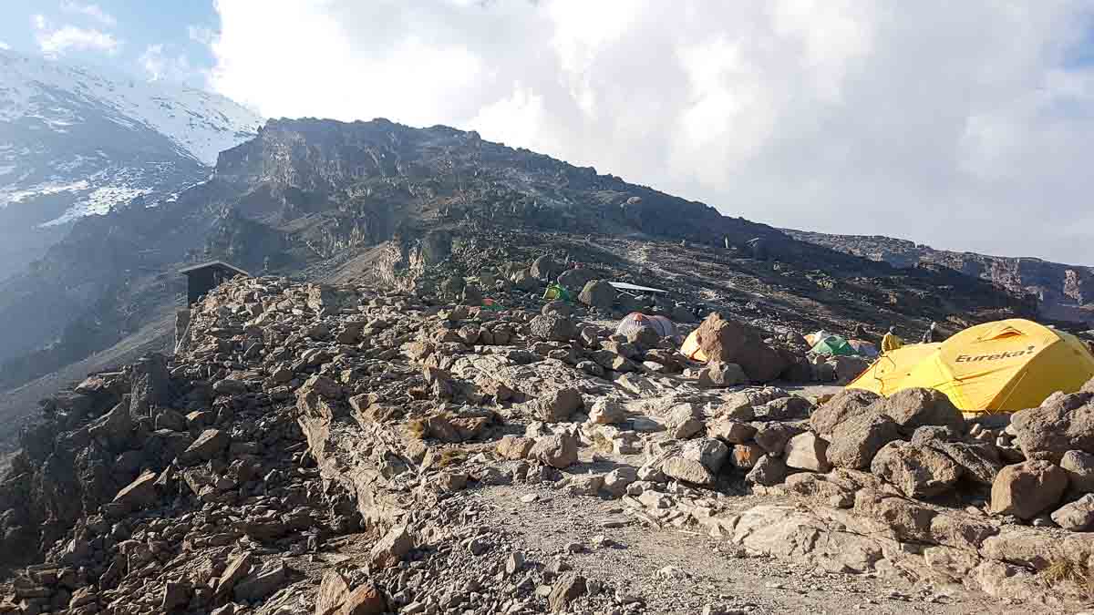 Tristan Balme barafu camp base camp