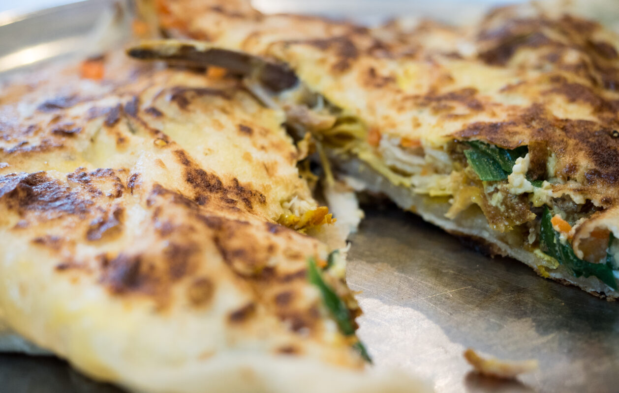 a close up of sri lankan dosa
