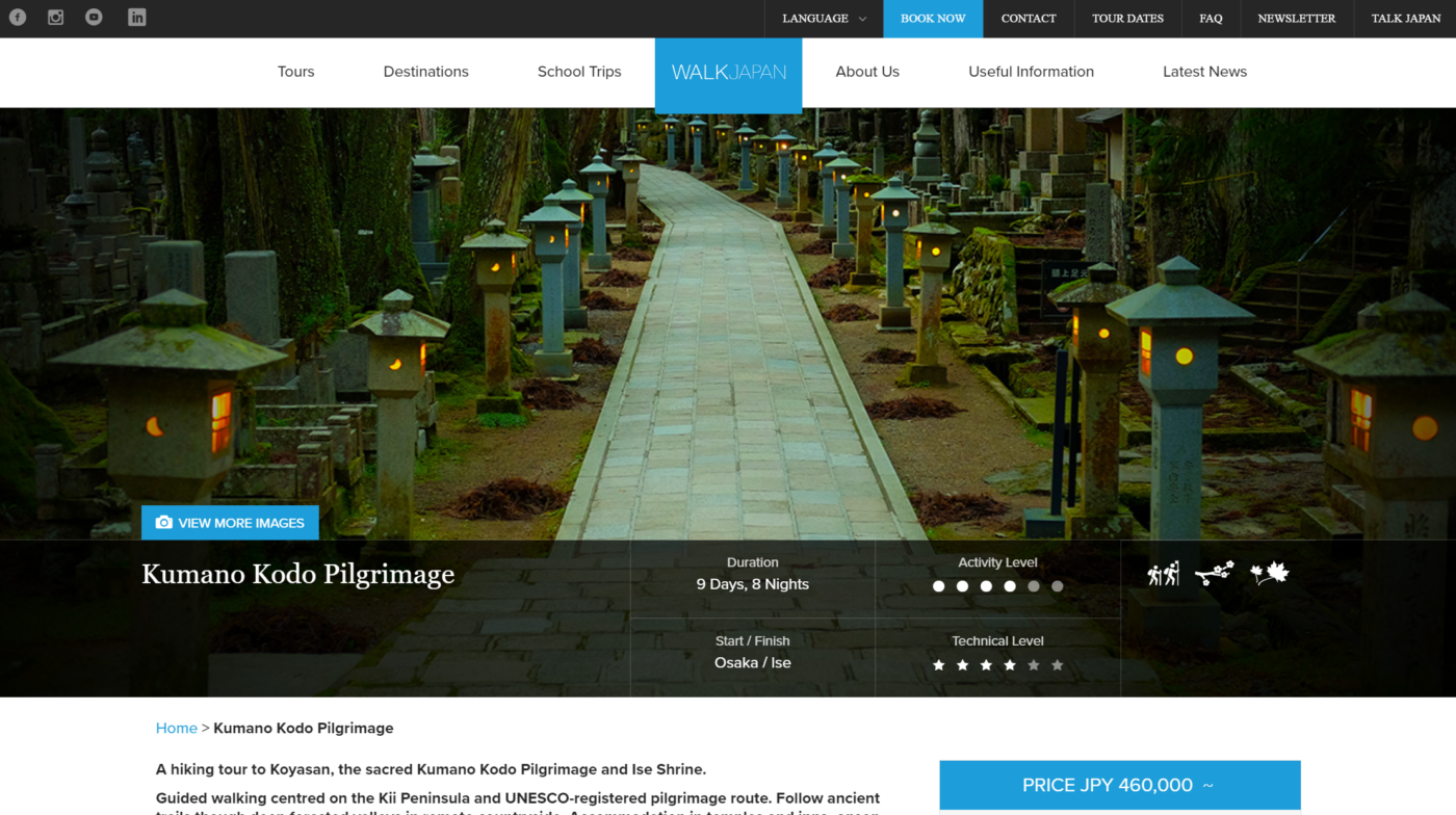 Walk japan best kumano kodo tours