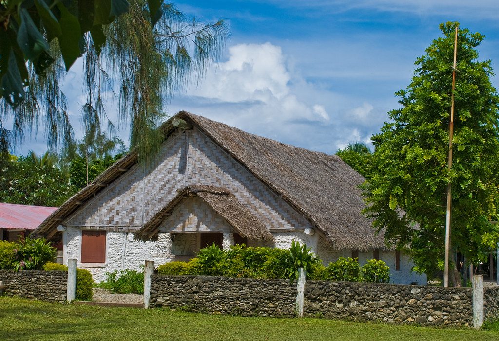 Traditional nakamal in Pango village on Efate in Vanuatu