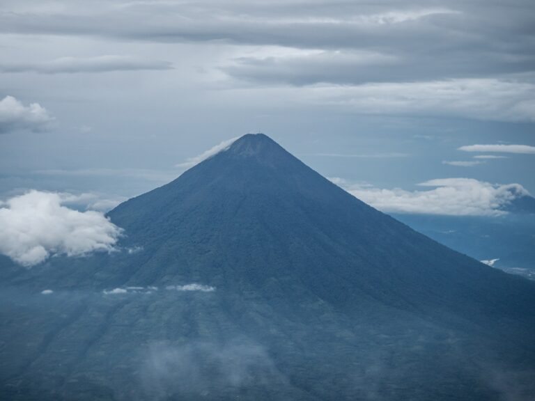 Volcan de Agua rising above a sea of cloud, seen from Acatenango